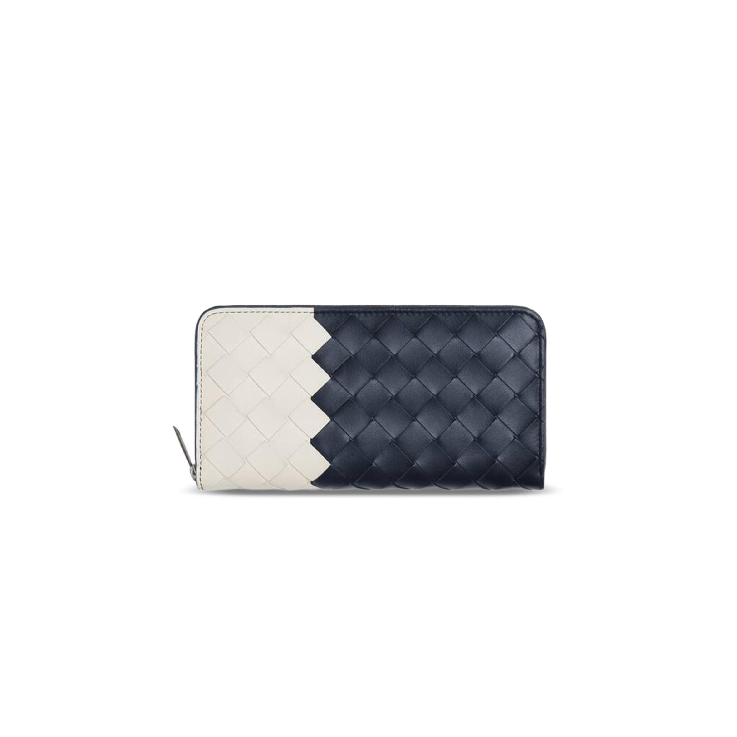 BOTTEGA VENETA INTRECCIATO ZIP AROUND WALLET 749427 (19*10*2cm)